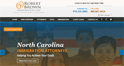 Desktop Screenshot of brownimmigrationnc.com