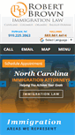 Mobile Screenshot of brownimmigrationnc.com