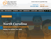 Tablet Screenshot of brownimmigrationnc.com